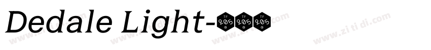 Dedale Light字体转换 Dedale Light字体转换